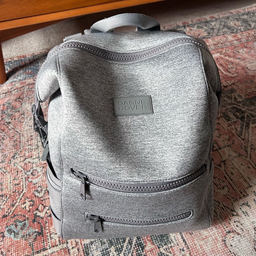 Dagne Dover Large Indi Diaper Backpack (Heather Gray)- NWOT